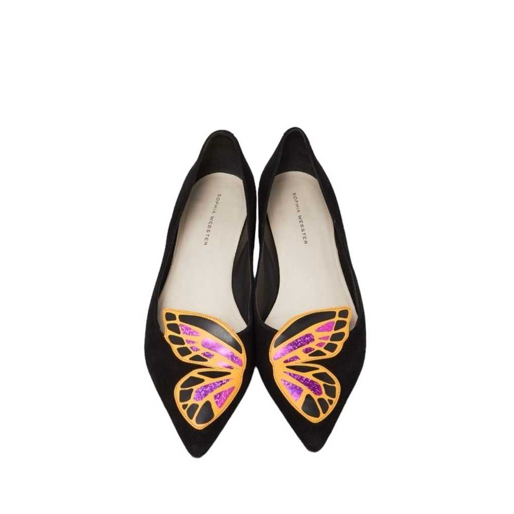 Sophia Webster Butterfly Bibi Black Suede Pointy … - image 1