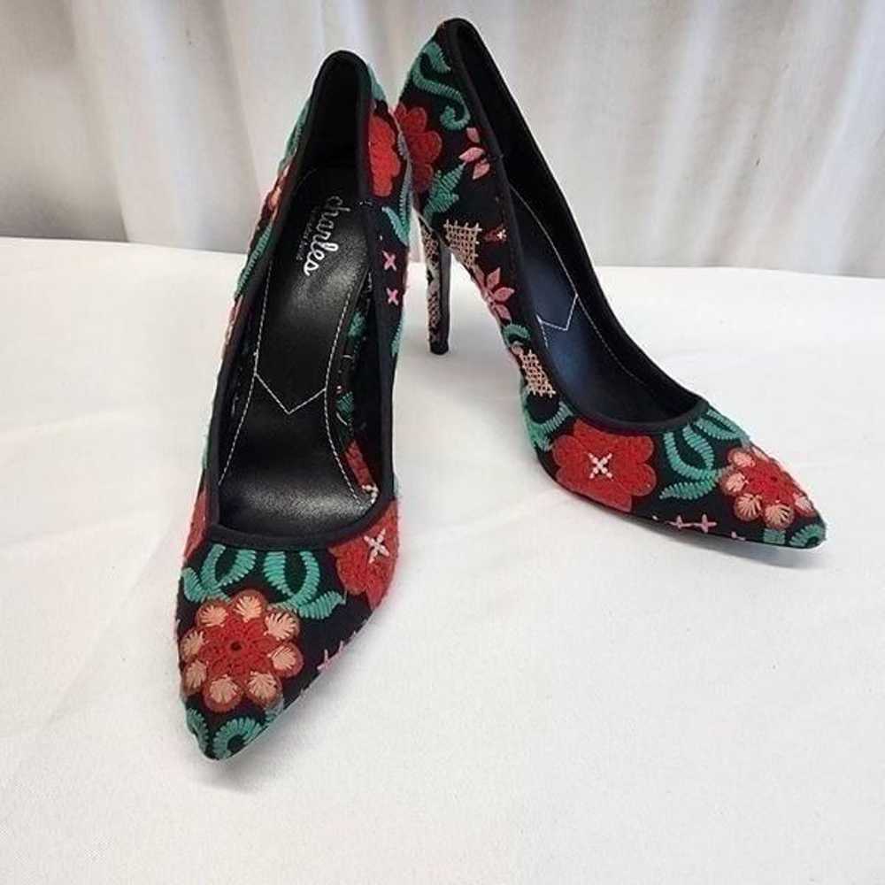 Charles by Charles David Size 9 Addie Black Flora… - image 2