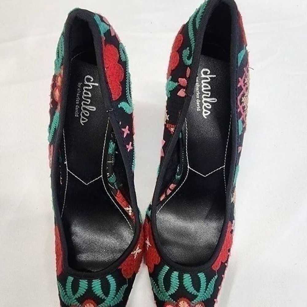 Charles by Charles David Size 9 Addie Black Flora… - image 9