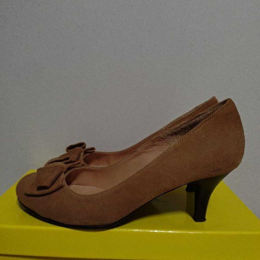 POOL SIDE Beige Ribbon Pumps Mid Heel 23.5cm - image 2