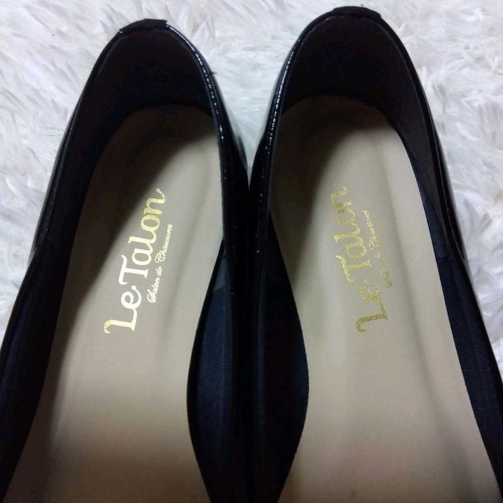 Ruthron le talon enamel pumps black 23 - image 3