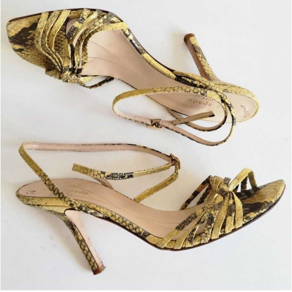 Kate Spade Gold Leapod Heels - image 1