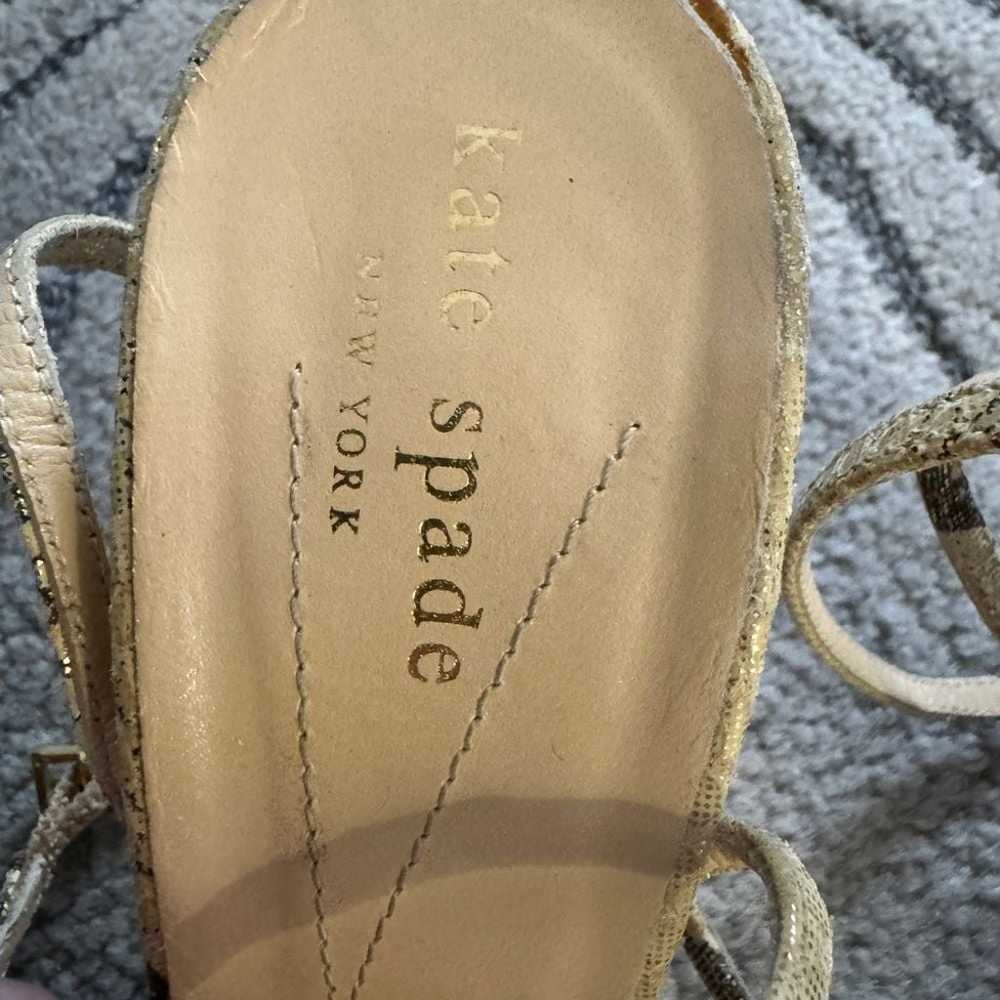 Kate Spade Gold Leapod Heels - image 3