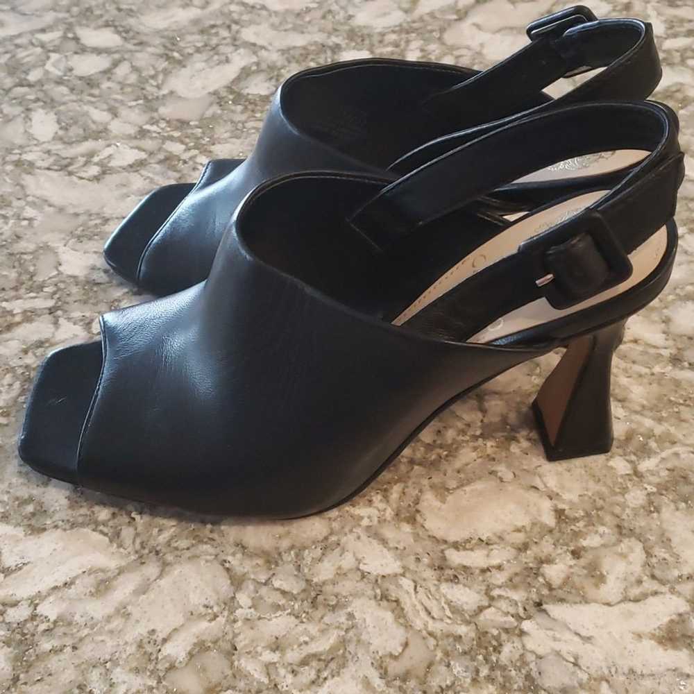 Vince Camuto Releen slingback black leather heel - image 2