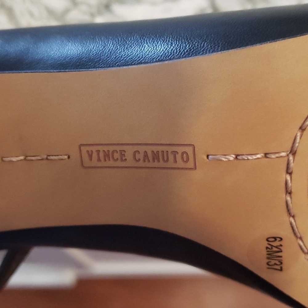 Vince Camuto Releen slingback black leather heel - image 9