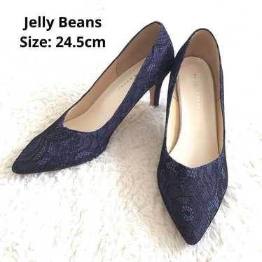 Jelly Beans Navy Lace 24.5 cm