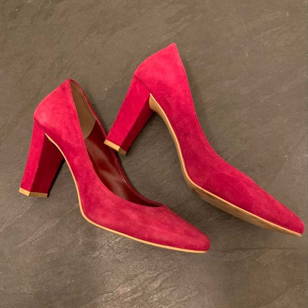 DIANA Pink Suede High Heels 23.5cm - image 2