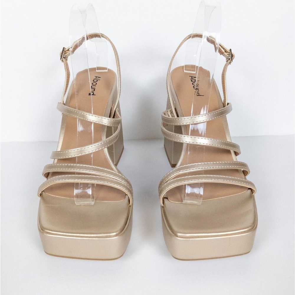 ABOUND Gold Nester Platform Sandal Chunky Ankle S… - image 6