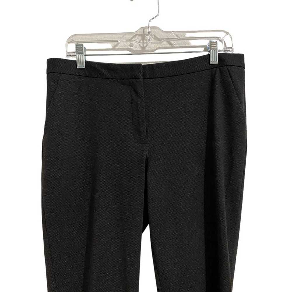 Calvin Klein Black Textured Slacks Sz 10 - image 2