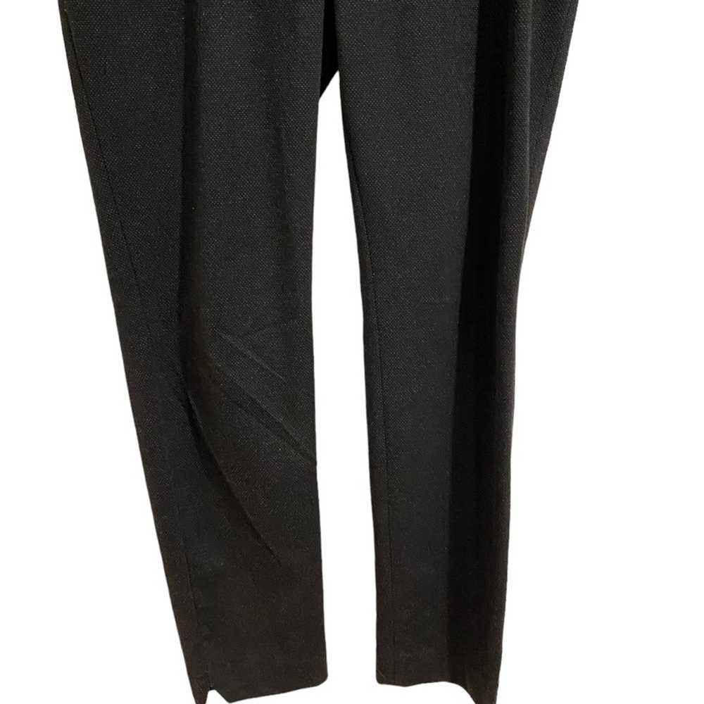 Calvin Klein Black Textured Slacks Sz 10 - image 3