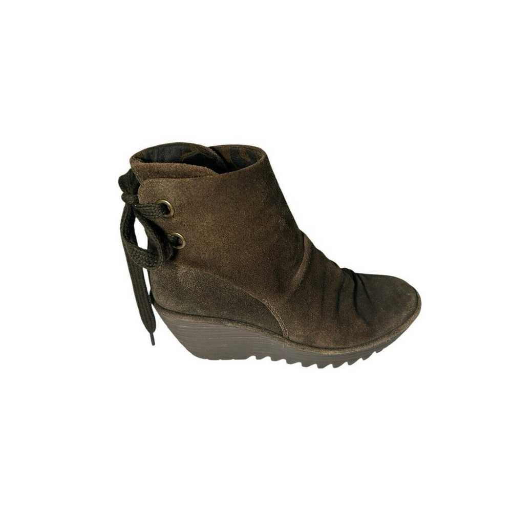 FLY London Womens Yama Wedge Suede Bootie Shoes, … - image 11