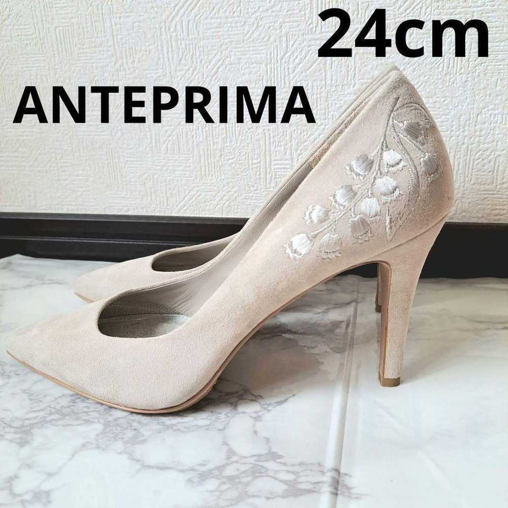 ANTEPRIMA Pumps 24 Beige Embroidery Shichi-Go-San… - image 2