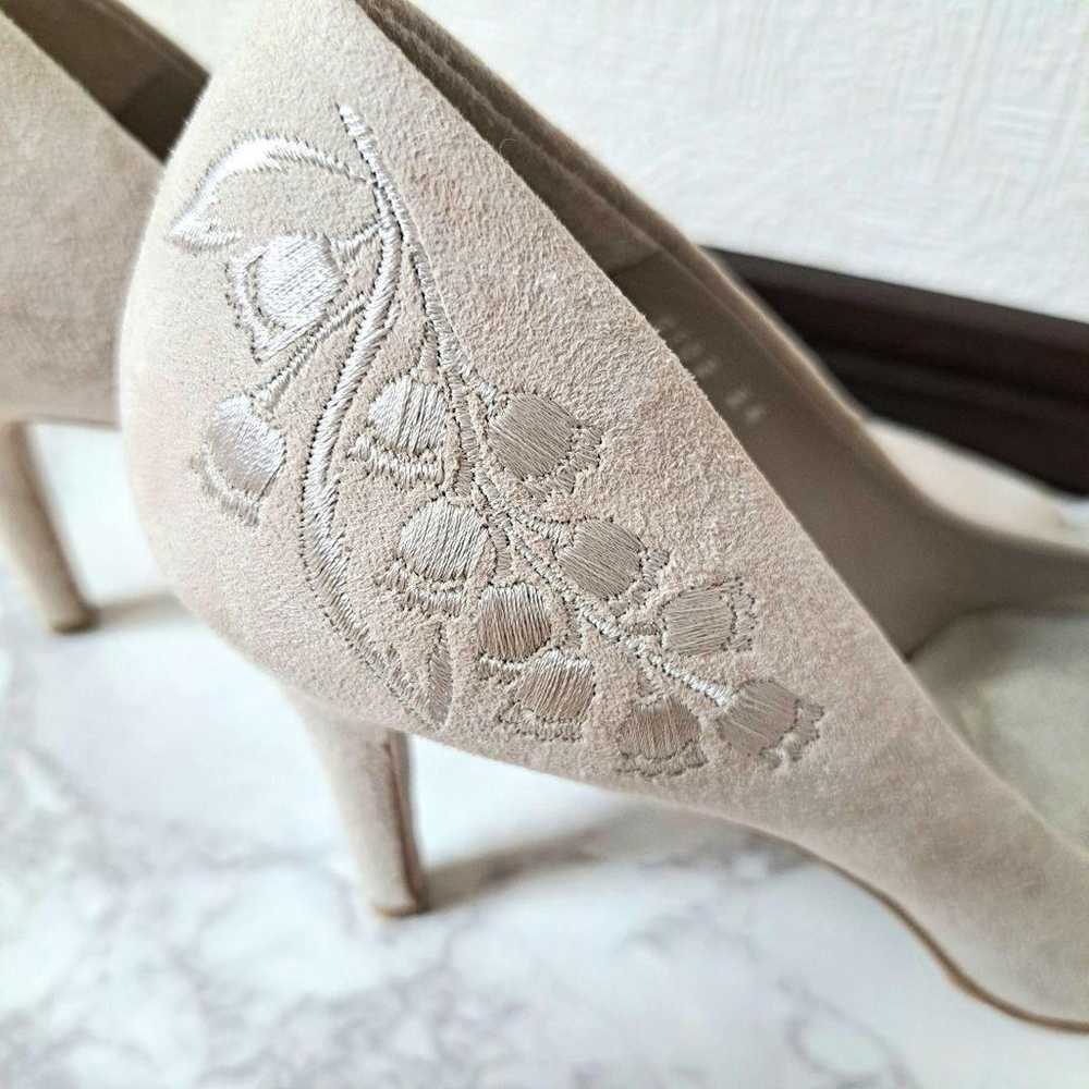 ANTEPRIMA Pumps 24 Beige Embroidery Shichi-Go-San… - image 4