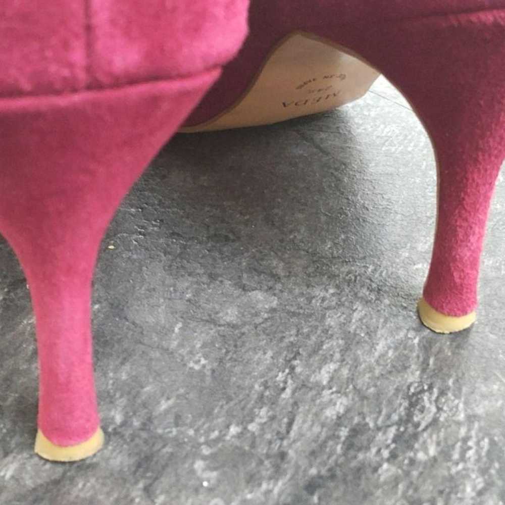 MODE ET JACOMO Burgandy Suede High Heels - image 6