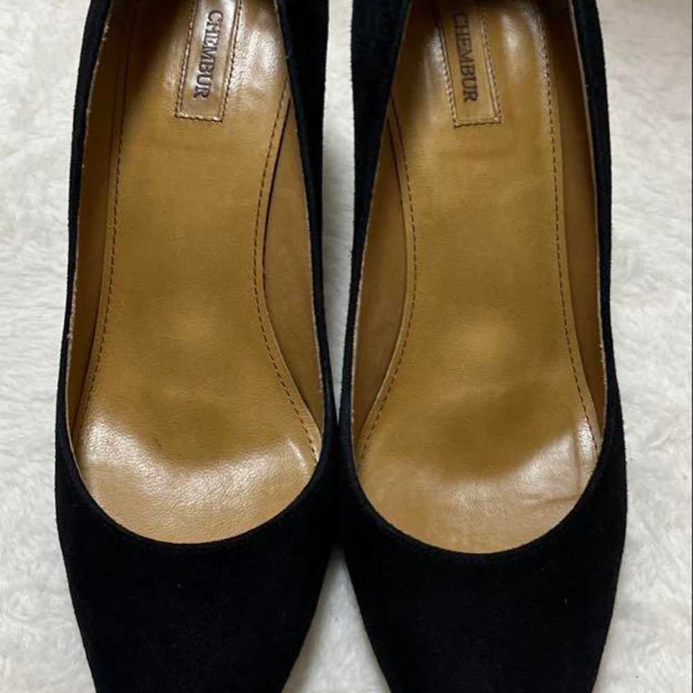 Excellent condition black suede pointed-toe high … - image 2