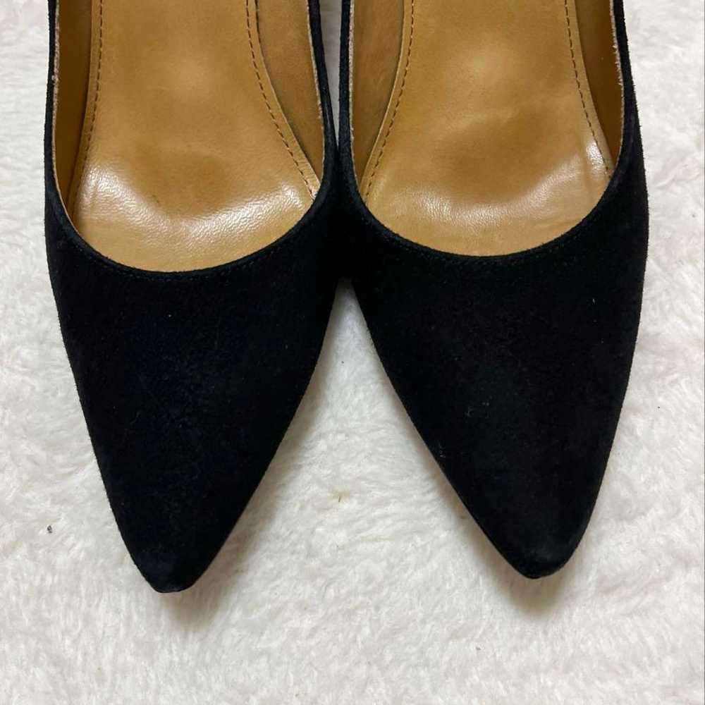 Excellent condition black suede pointed-toe high … - image 4