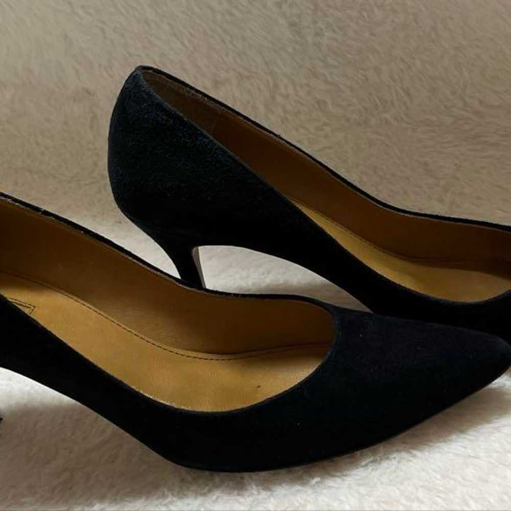 Excellent condition black suede pointed-toe high … - image 6