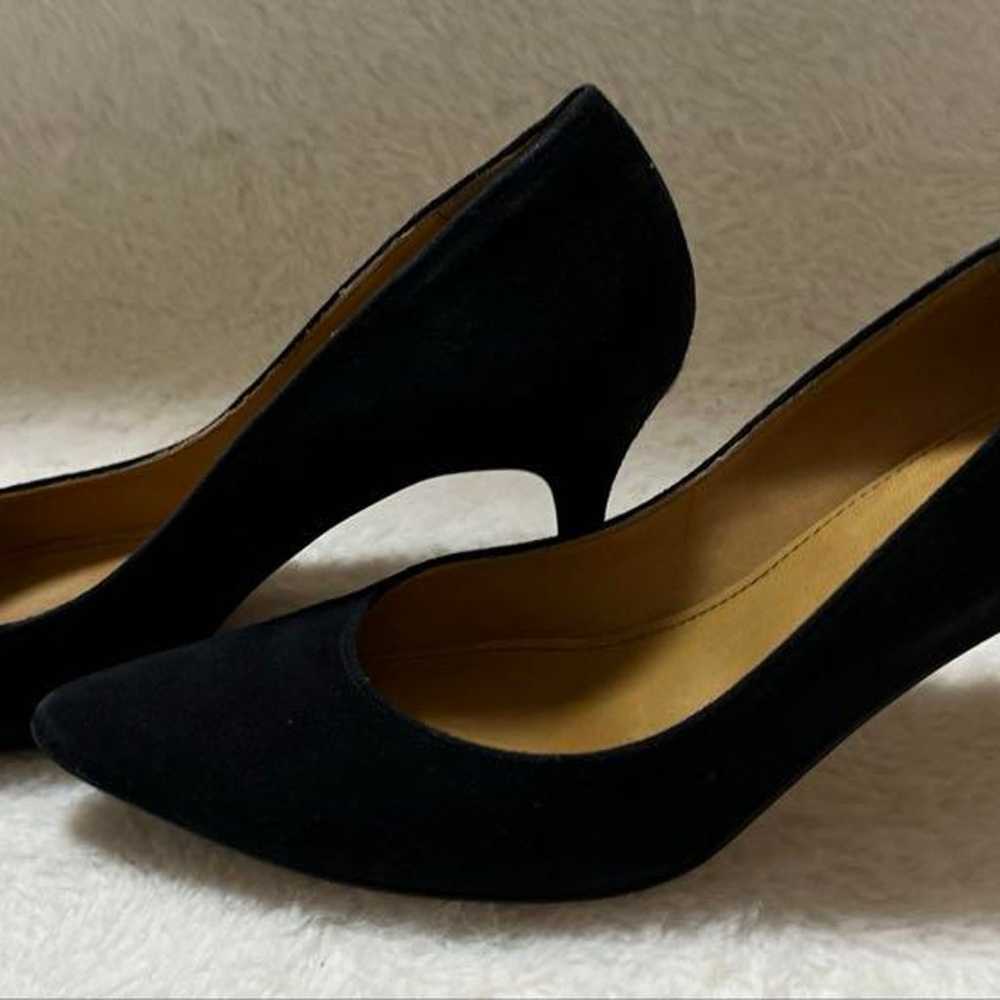 Excellent condition black suede pointed-toe high … - image 7