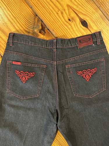 Crest Signature Collection Black/Red Tribal Denim