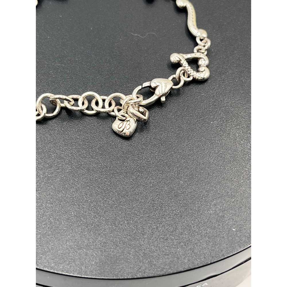 Brighton Tuscan Heart Love Link Silver Tone Etche… - image 5