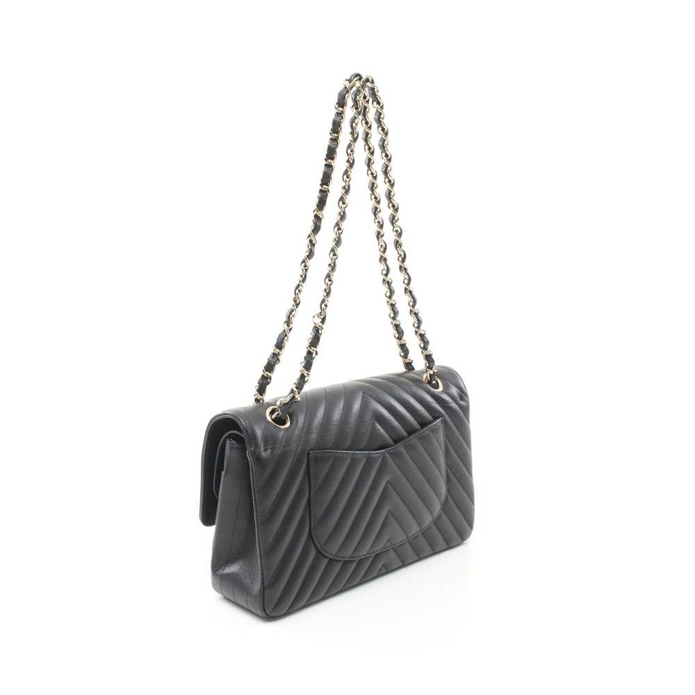 Chanel Chanel Chevron V-Stitch Double Flap Chain … - image 2