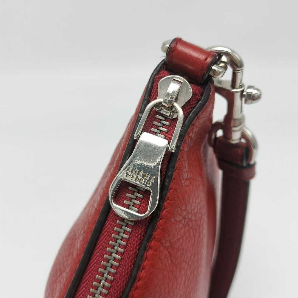 Loewe shoulder bag Heritage Anagram leather red s… - image 8