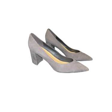 Marc Fisher Suede Heels - Grey Block High Heels - 