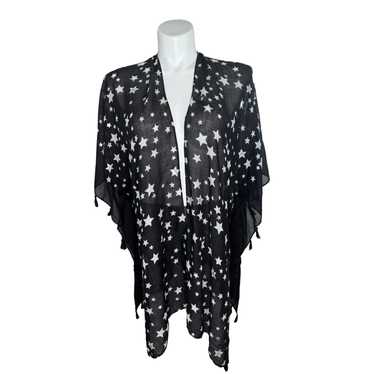 LANE BRYANT Celestial Black White Gold Stars Ligh… - image 1