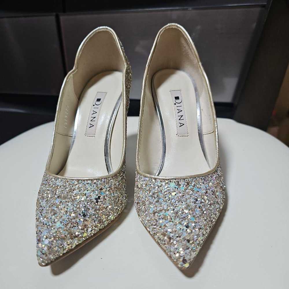 Diana Crystal Glitter High Heels - image 2