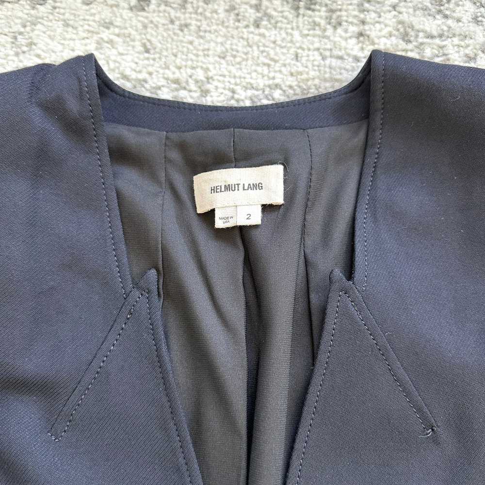 Helmut Lang Black Single Button Blazer Jacket Siz… - image 4