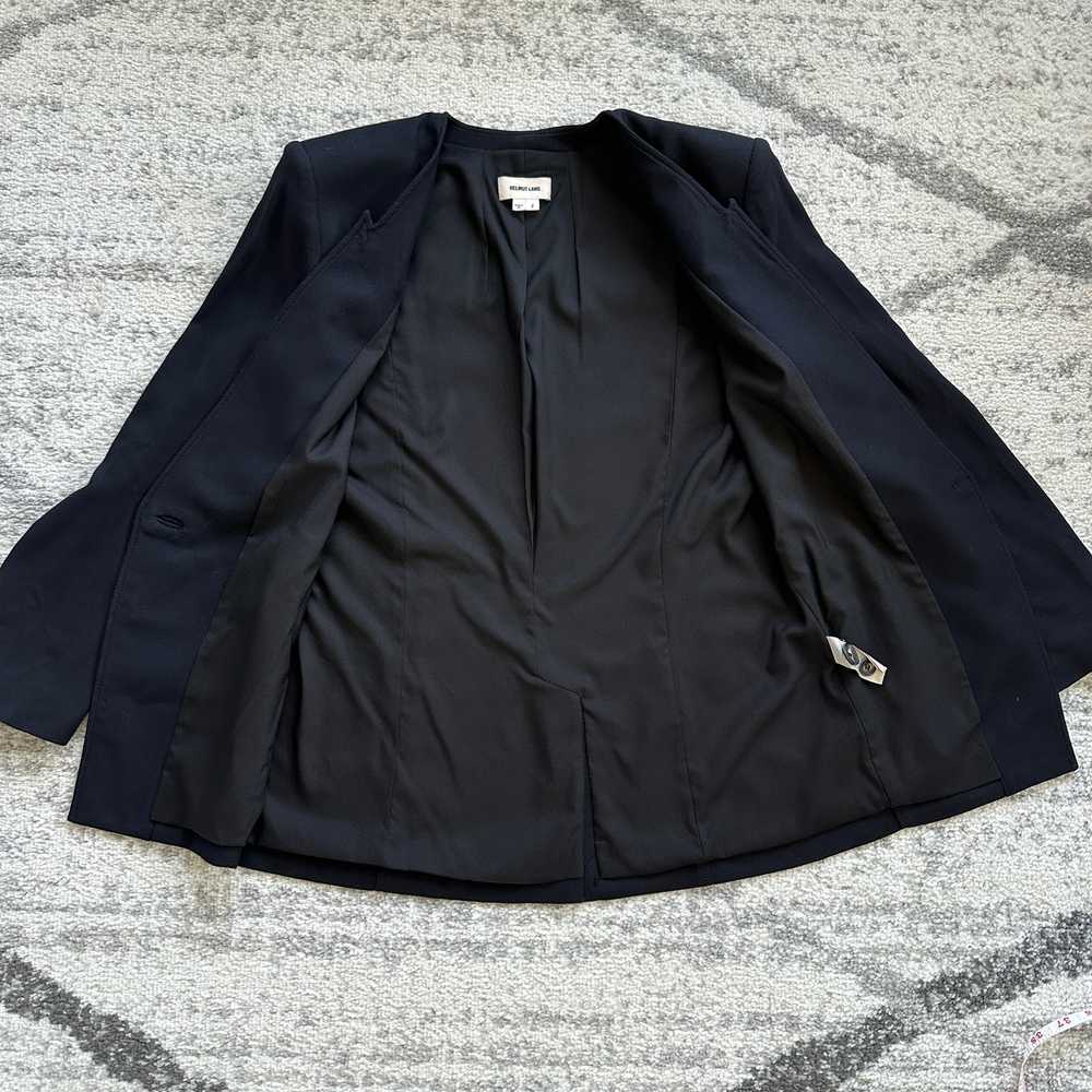 Helmut Lang Black Single Button Blazer Jacket Siz… - image 8