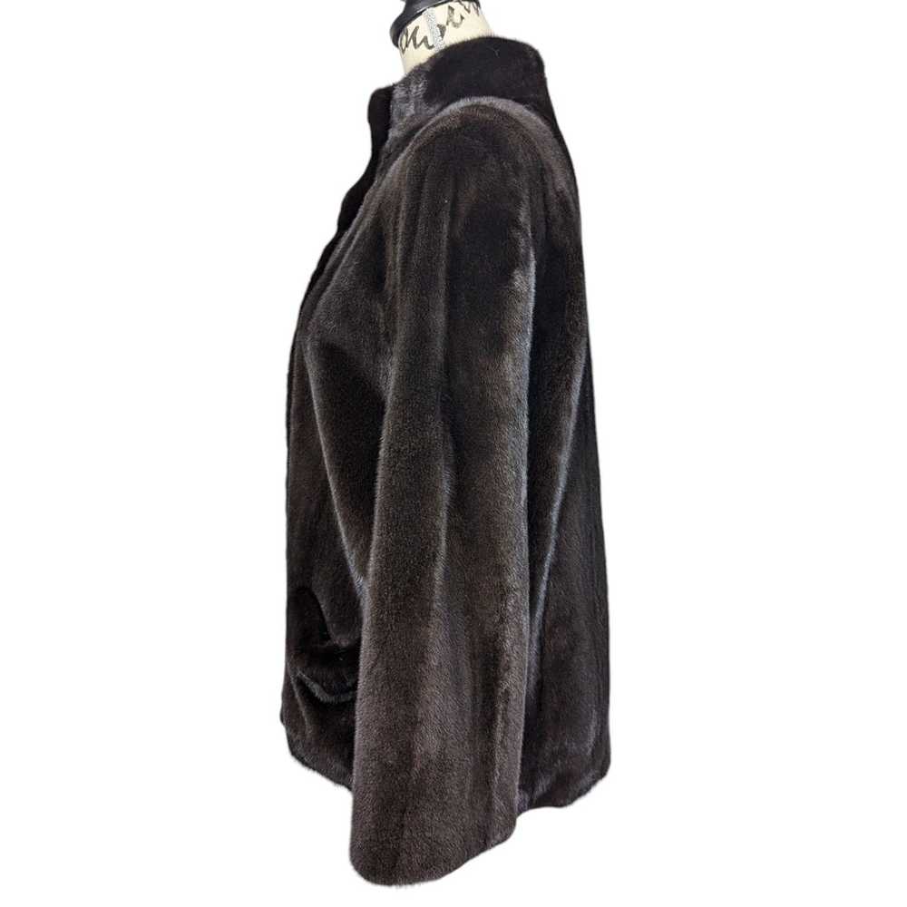 Other Edwards Lowell Long Sleeve High Collar Fur … - image 2