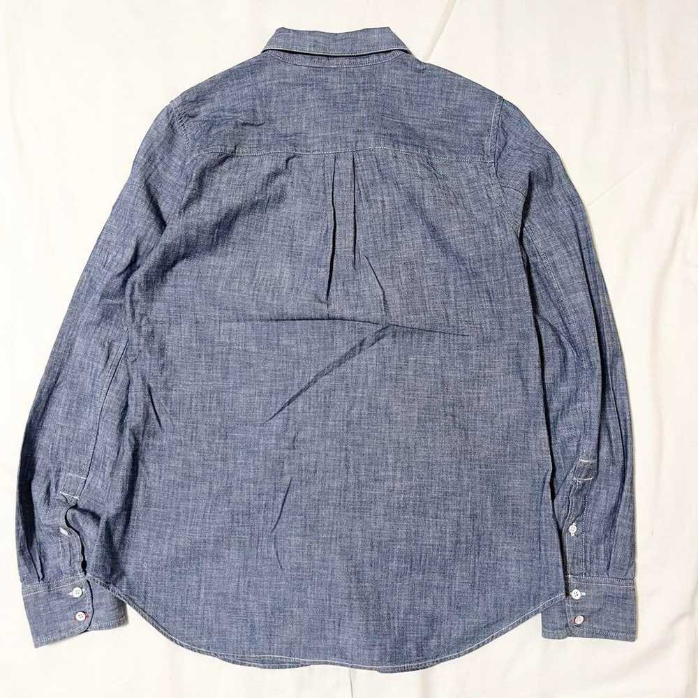 GAP Women's Chambray Shirt Denim Shirt Plain Made… - image 7