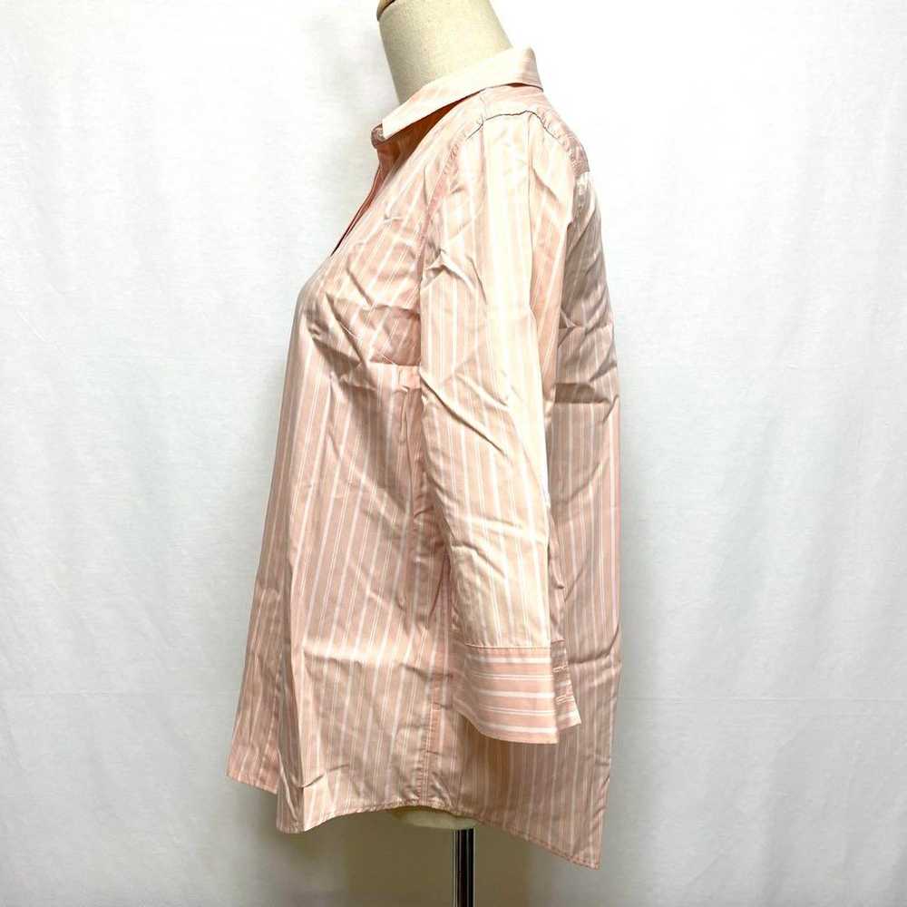 LANDS' END Shirt - Striped Pattern - Casual - Rel… - image 6