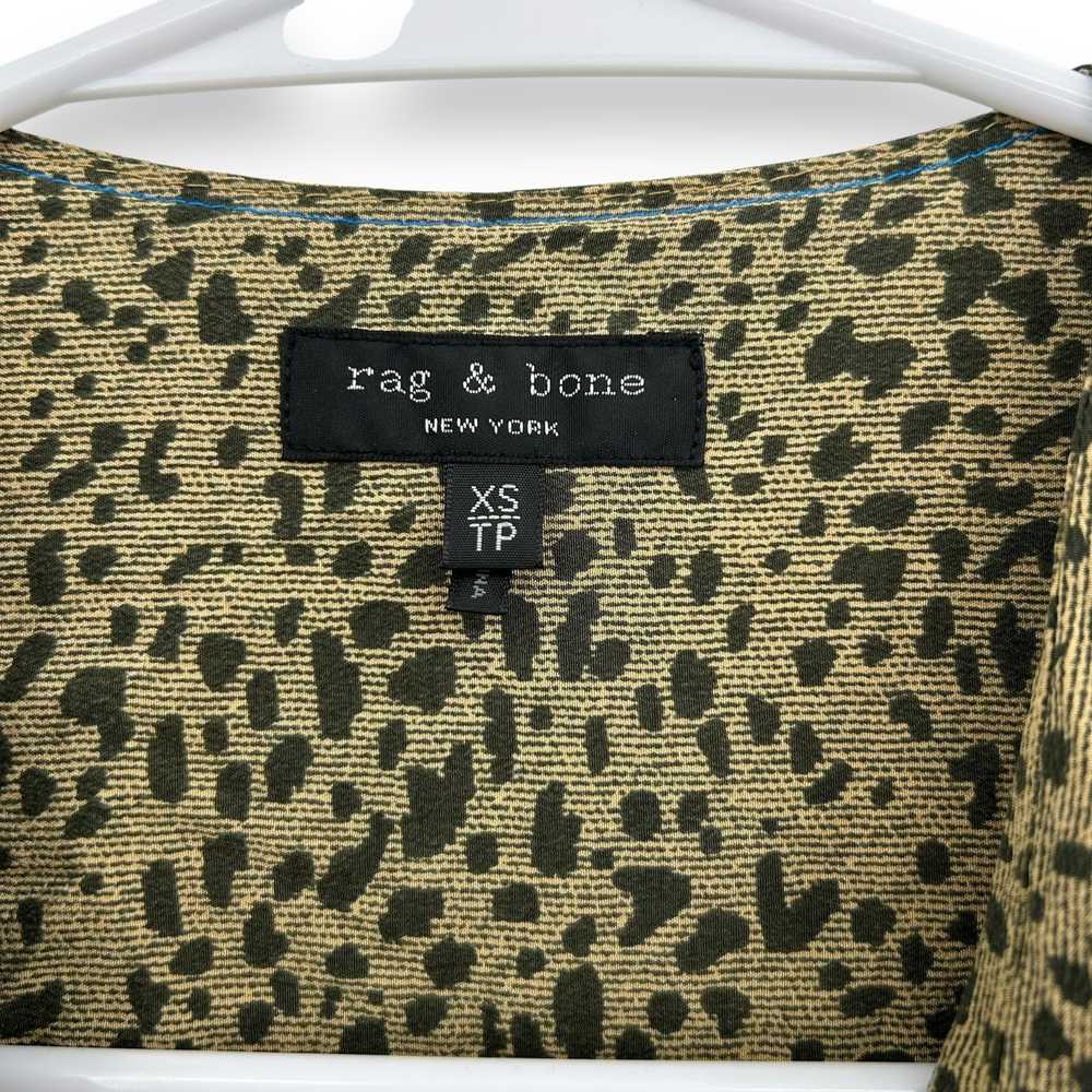 Rag & Bone Shields Top Size XS Leopard Print Drap… - image 10