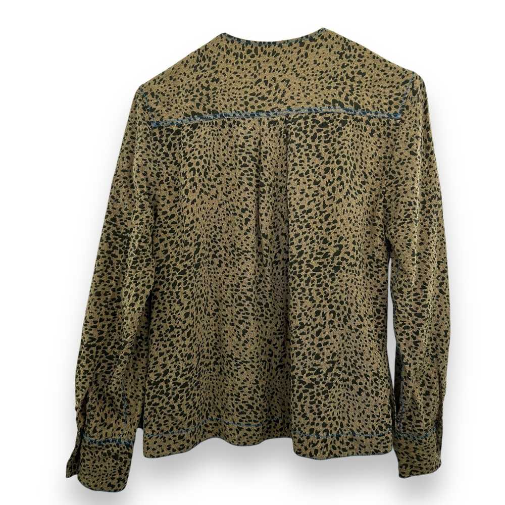 Rag & Bone Shields Top Size XS Leopard Print Drap… - image 8