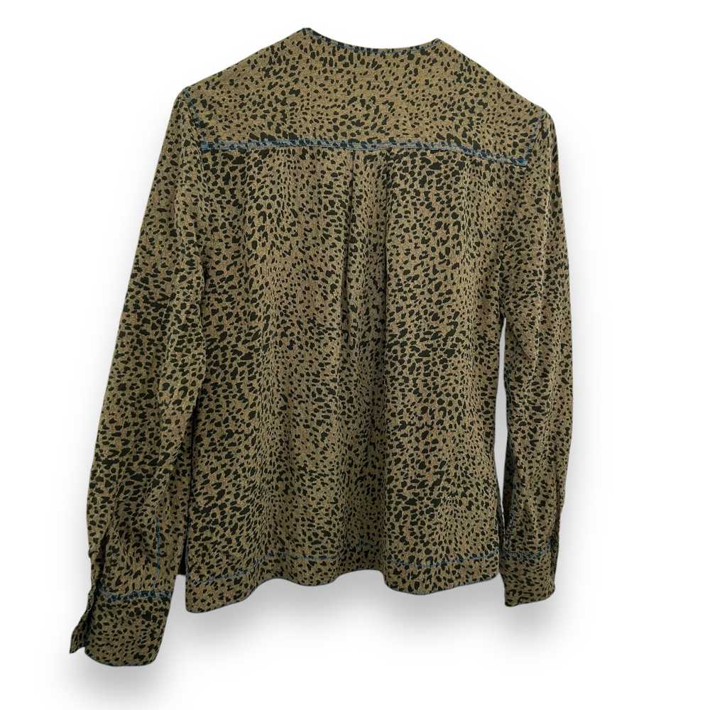 Rag & Bone Shields Top Size XS Leopard Print Drap… - image 9