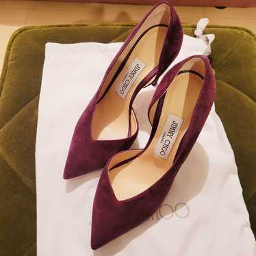 JIMMY CHOO purple suede pumps - image 1