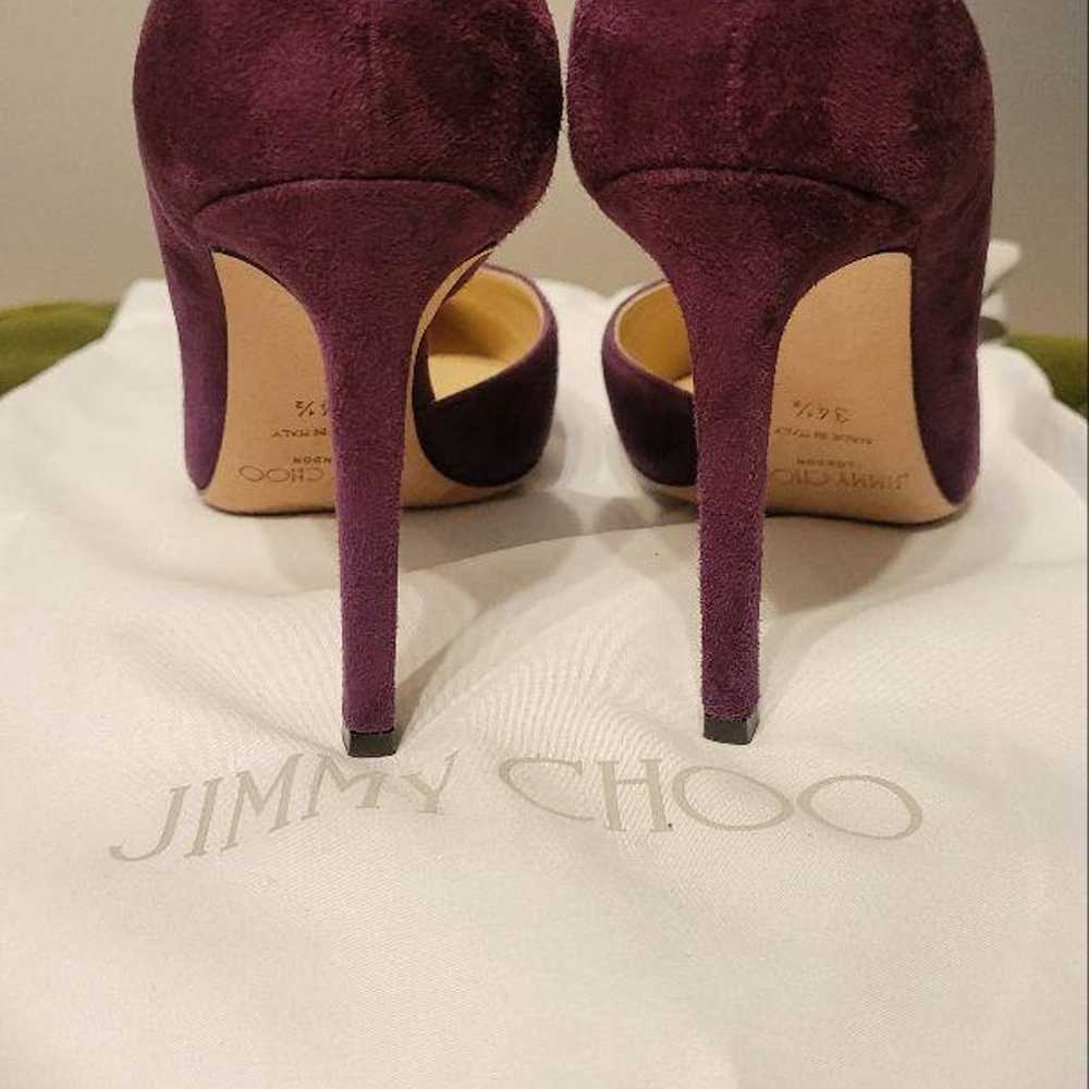 JIMMY CHOO purple suede pumps - image 3