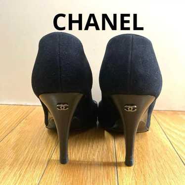 CHANEL Pumps Round Toe Coco Mark 351/2 - image 1