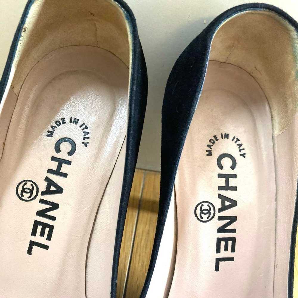 CHANEL Pumps Round Toe Coco Mark 351/2 - image 7