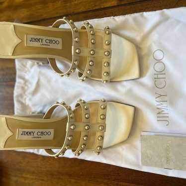 Jimmy Choo pearl Sandal heels size 40