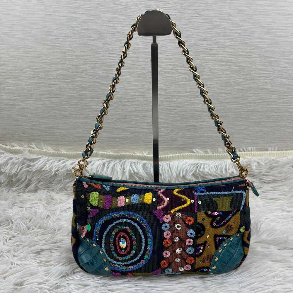 Kiwami Think Bee One Shoulder Bag Embroidered Seq… - image 1