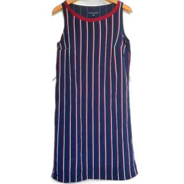 Tommy Hilfiger Red & Navy Striped Nautical Dress … - image 1