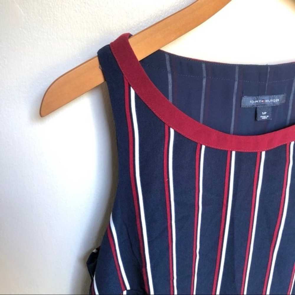 Tommy Hilfiger Red & Navy Striped Nautical Dress … - image 4