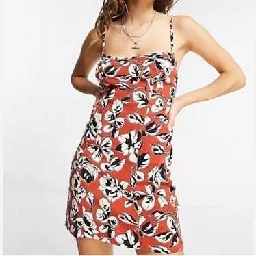 Free people bring it back printed mini dress