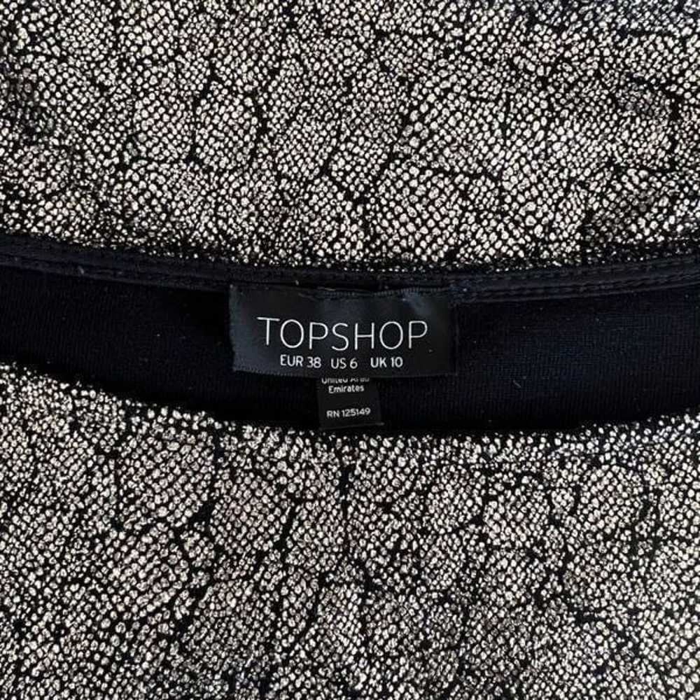 Topshop Gold & Black Foul Metallic Snake Bodycon … - image 10