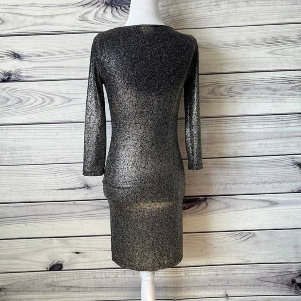 Topshop Gold & Black Foul Metallic Snake Bodycon … - image 8