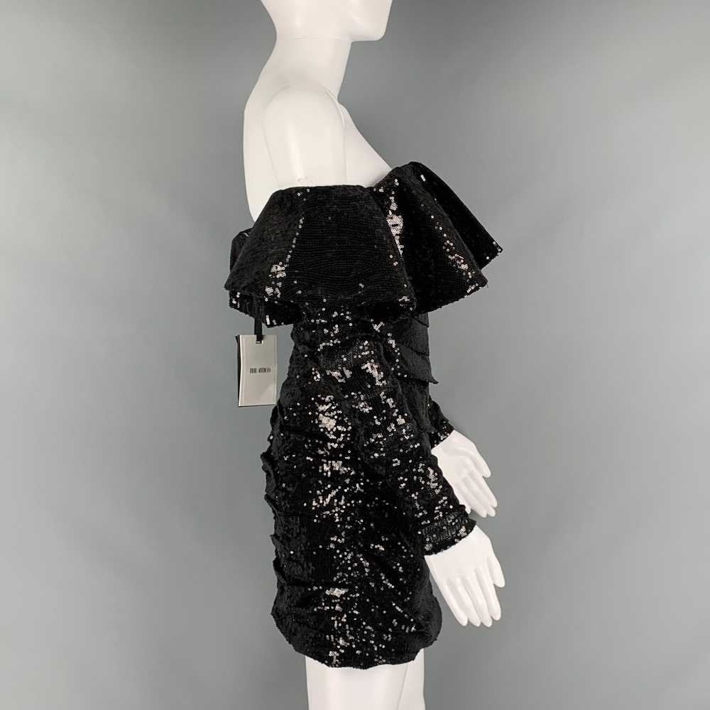 The Attico ATTICO Black Polyester Sequined Mini D… - image 2