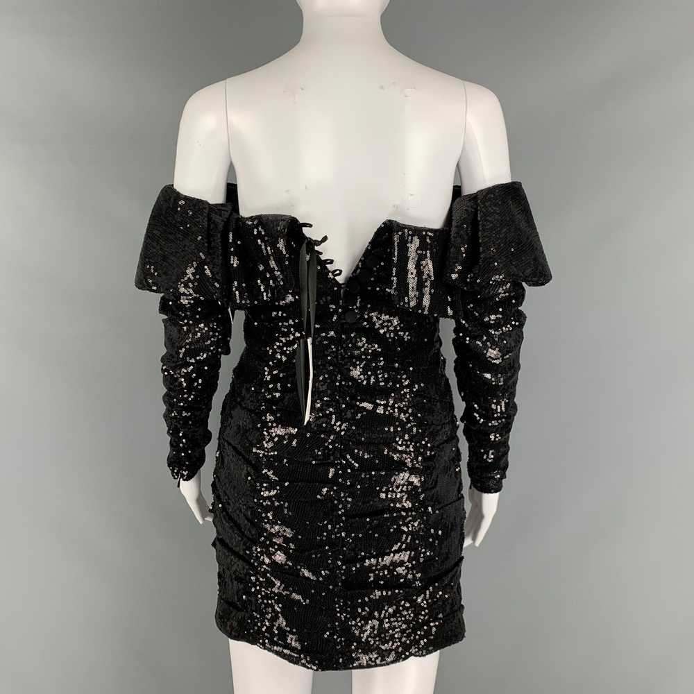 The Attico ATTICO Black Polyester Sequined Mini D… - image 3